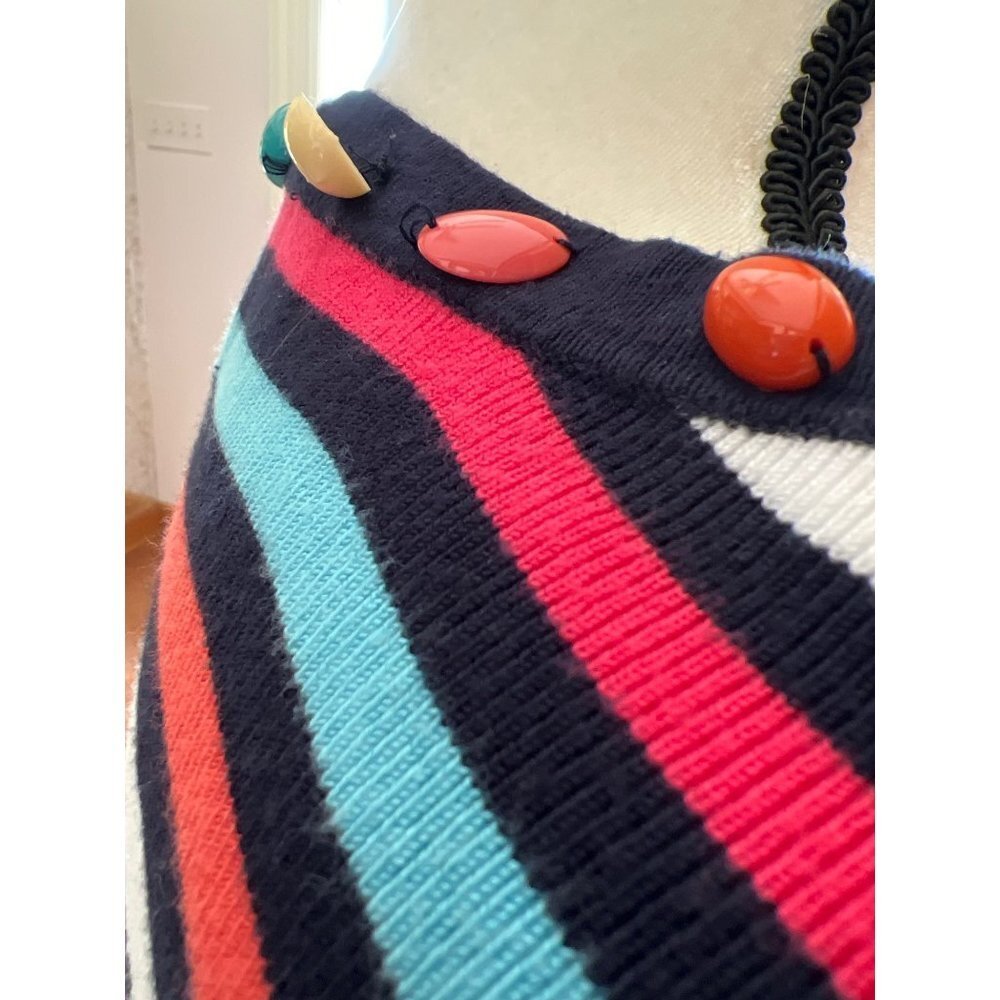 Ruby Rd Striped Beaded Striped Cardigan — Small - Picture 9 of 9